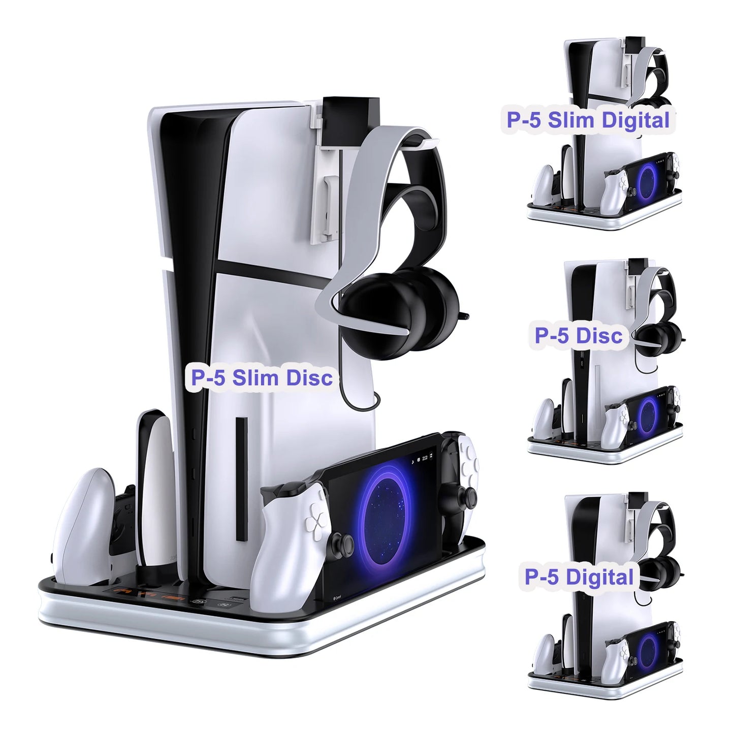 Station Multifonction PS5 - Support avec Refroidissement et Charge Manettes